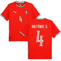 Portugal 2025 Home Antonio S. #4 Jersey