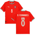 Portugal 2025 Home B. Fernandes #8 Jersey