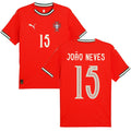 Portugal 2025 Home Joao Neves #15 Jersey
