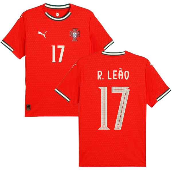 Portugal 2025 Home R. Leao #17 Jersey