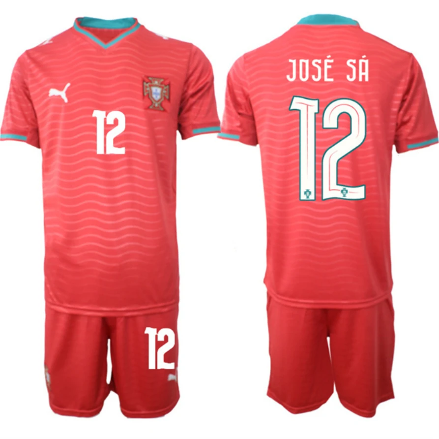 Portugal Team #12 José Sá Red 2026 World Cup Home Soccer Jersey Suit