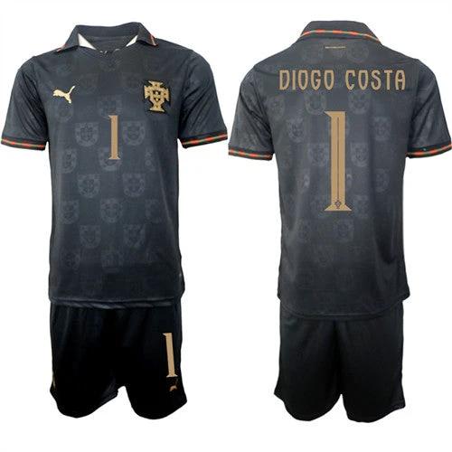 Portugal #1 DIOGO COSTA Jersey National Team x World Cup 2026 Away Gray On Eusebio special edition Soccer