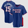 Puerto Rico Baseball #15 Martín Maldonado Jersey Blue 2026 World Baseball Classic Road Stadium Stitched