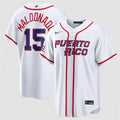 Puerto Rico Baseball #15 Martín Maldonado Jersey White 2026 World Baseball Classic Home Stadium Stitched