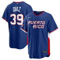 Puerto Rico Baseball #39 Edwin Díaz Jersey Blue 2026 World Baseball Classic Road Stadium Stitched