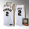 Purdue Boilermakers #2 Fletcher Loyer Jersey 2024 NCAA March Madness Final Four
