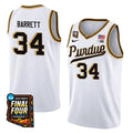 Purdue Boilermakers #34 Carson Barrett 2024 Final Four Patch Basketball White