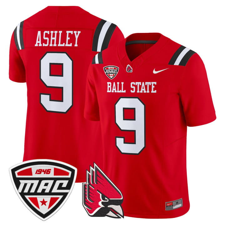 Qua Ashley Jersey #9 Ball State Cardinals 2025 Limited Stitched