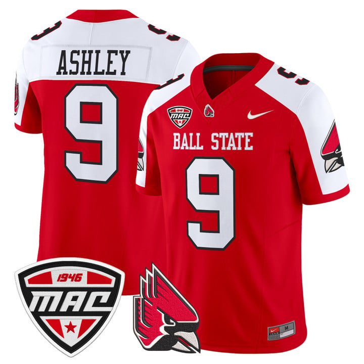 Qua Ashley Jersey #9 Ball State Cardinals 2025 Limited Stitched