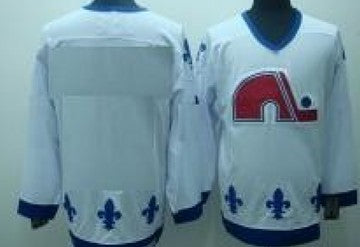 Quebec Nordiques Customized White CCM Jersey Stitched