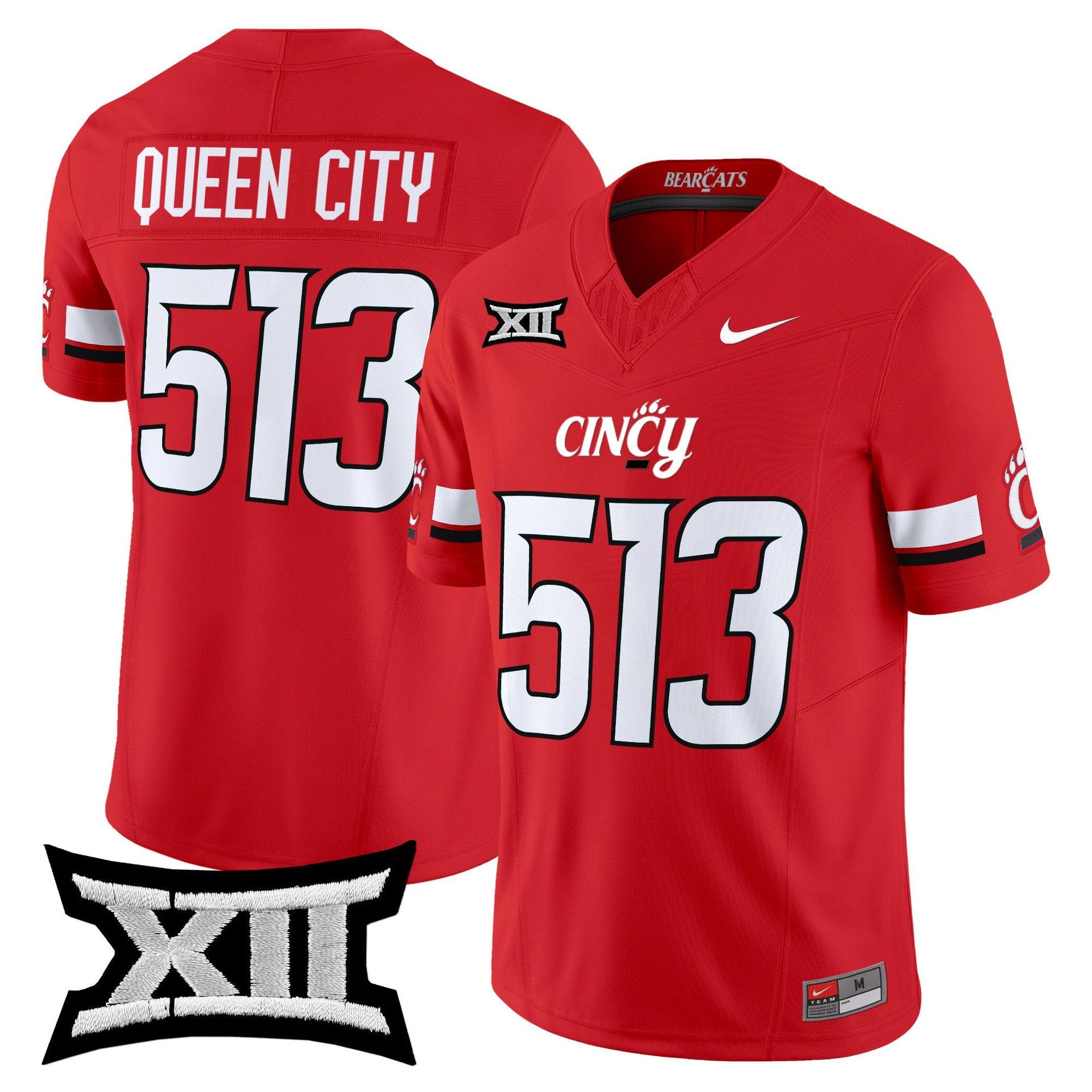 Queen City Jersey #513 Cincinnati Bearcats 2025 Vapor Limited Stitched