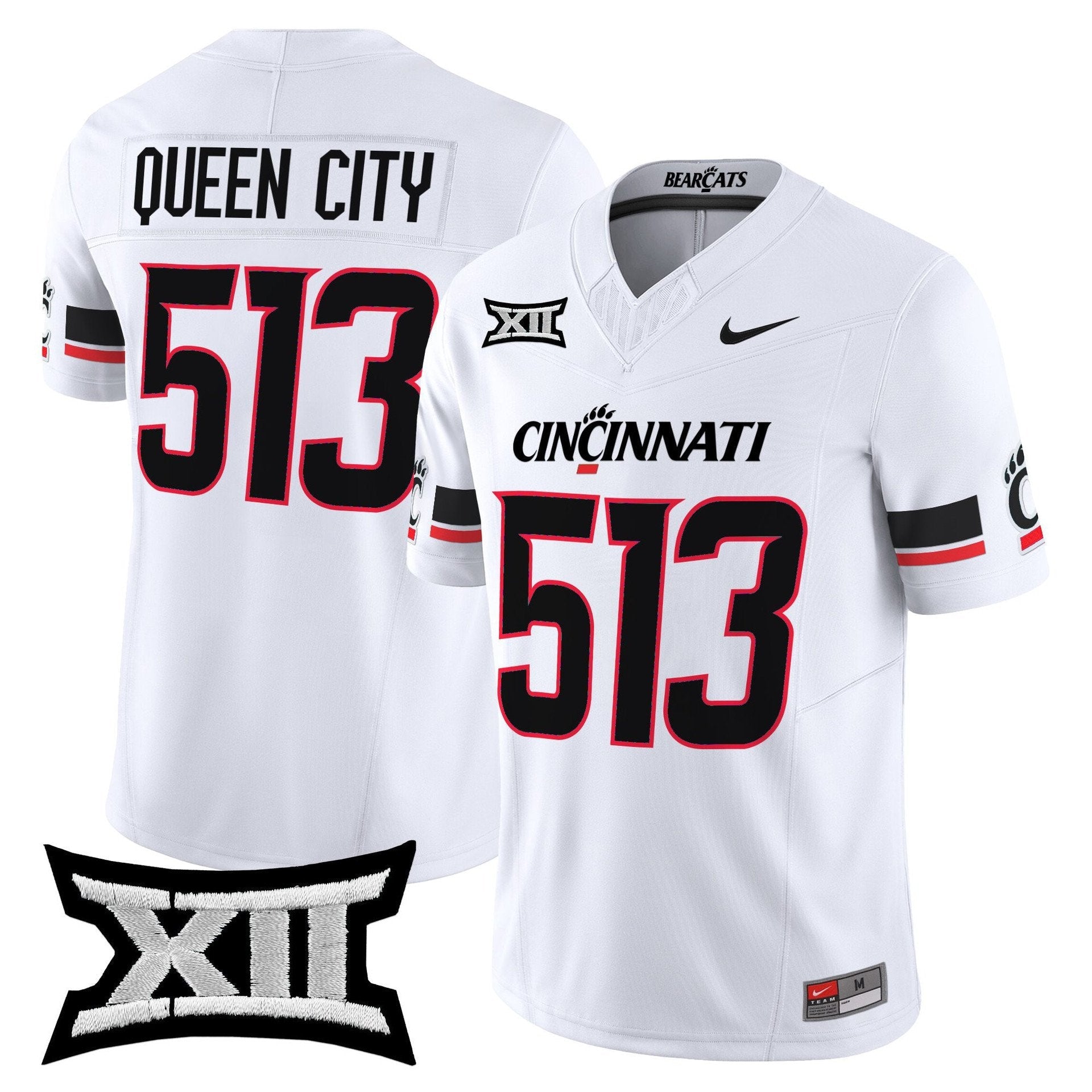 Queen City Jersey #513 Cincinnati Bearcats 2025 Vapor Limited Stitched