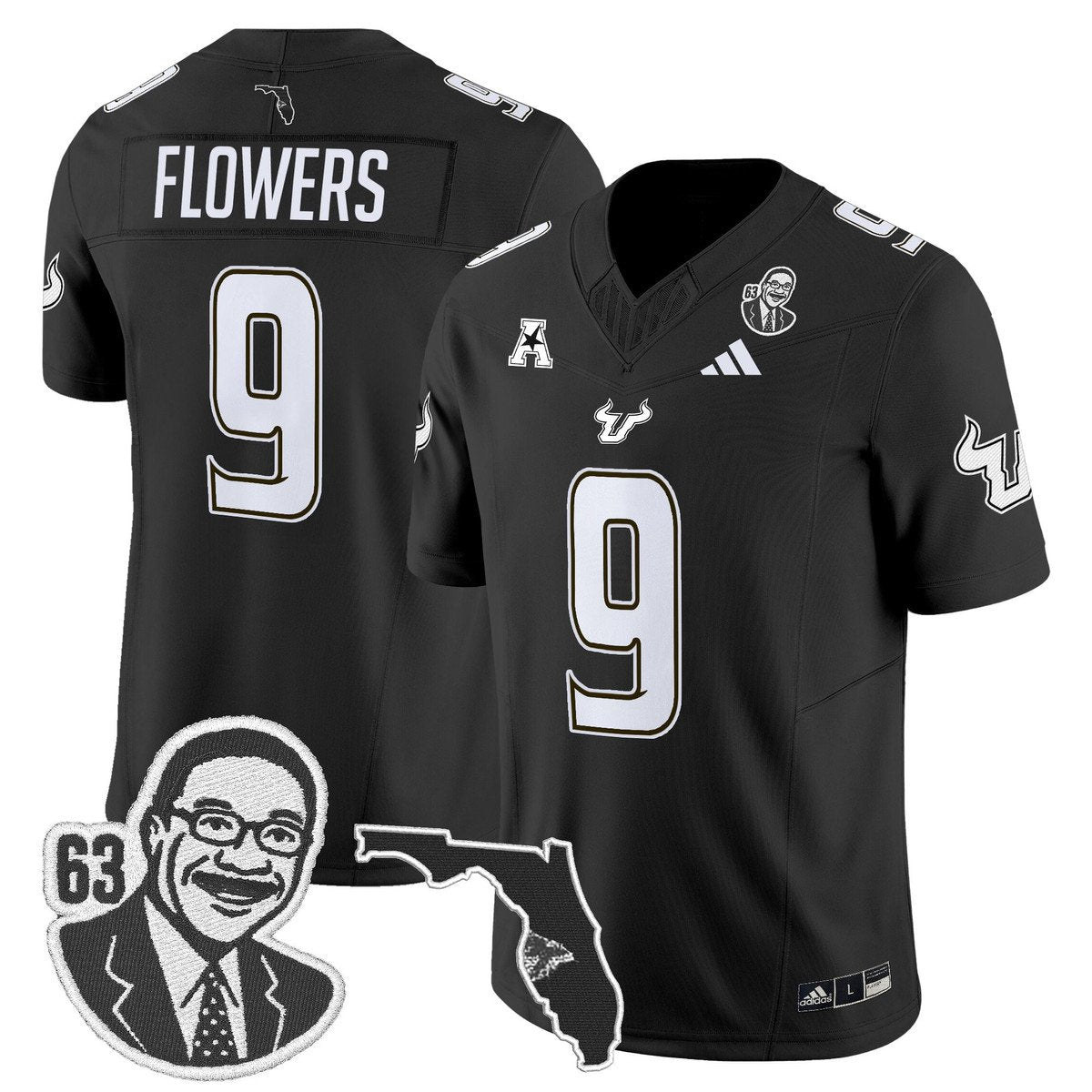 Quinton Flowers Jersey #9 South Florida Bulls Lee Roy Selmon Legacy