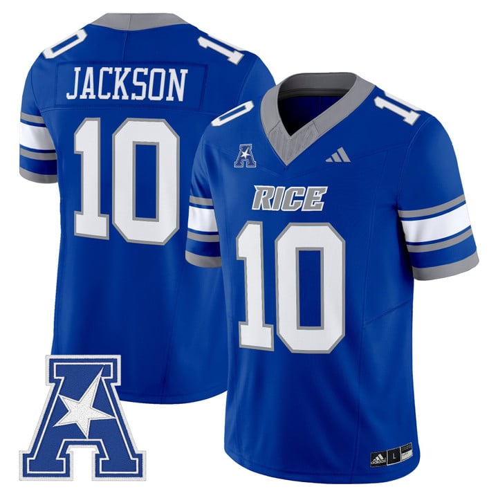 Quinton Jackson Jersey #10 Rice Owls 2025 Vapor Limited Stitched