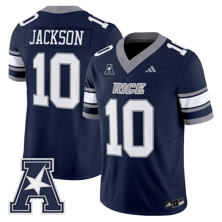 Quinton Jackson Jersey #10 Rice Owls 2025 Vapor Limited Stitched