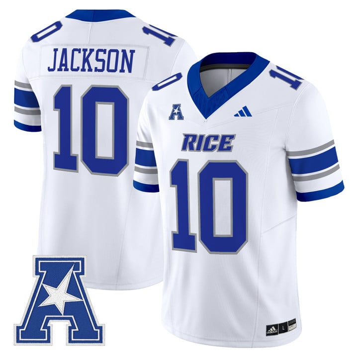 Quinton Jackson Jersey #10 Rice Owls 2025 Vapor Limited Stitched