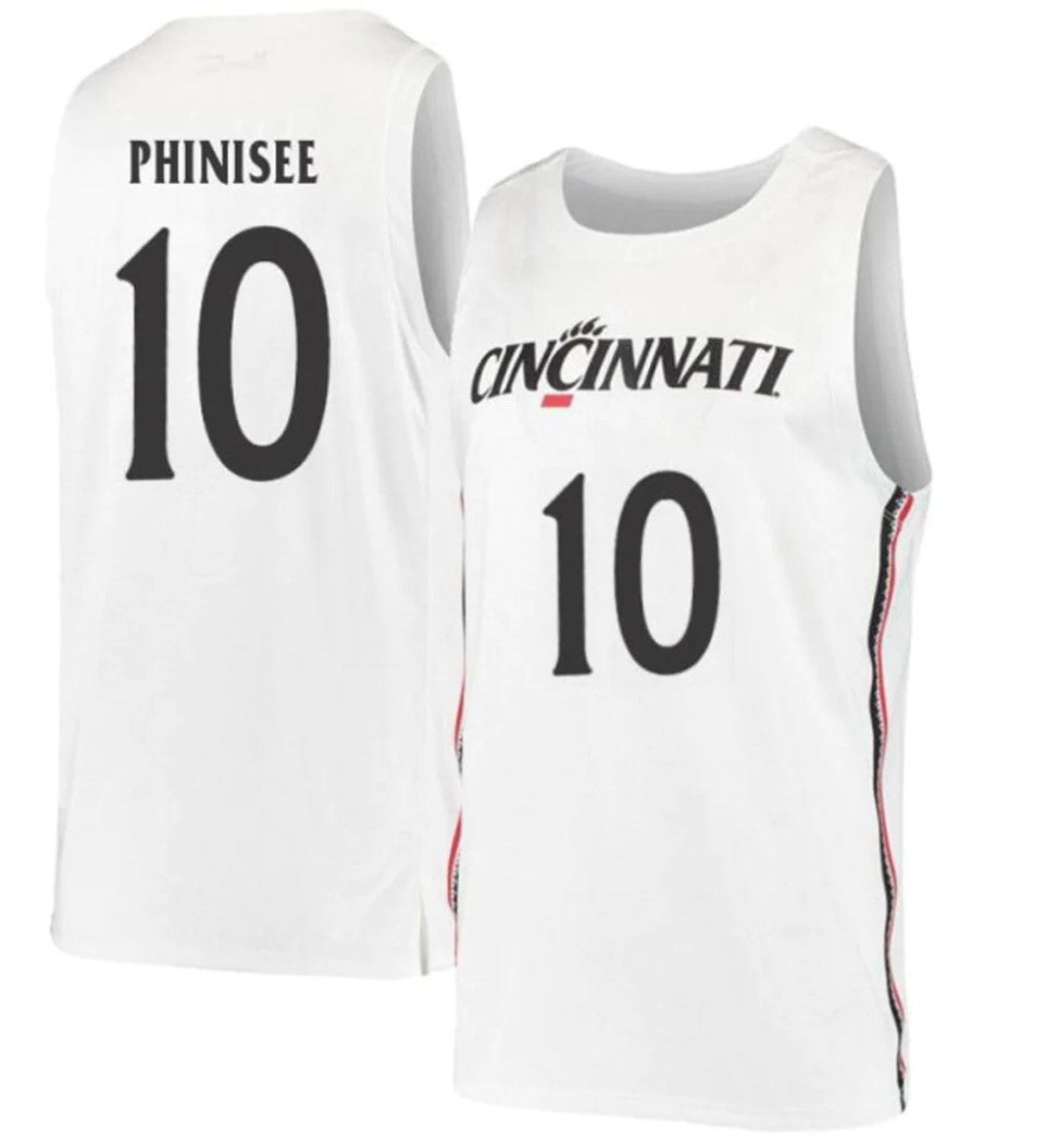 Rob Phinisee Jersey Cincinnati Bearcats College Basketball White #10