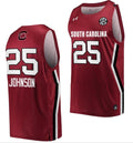 Raven Johnson Jersey South Carolina Gamecocks College Basketball Wine #25