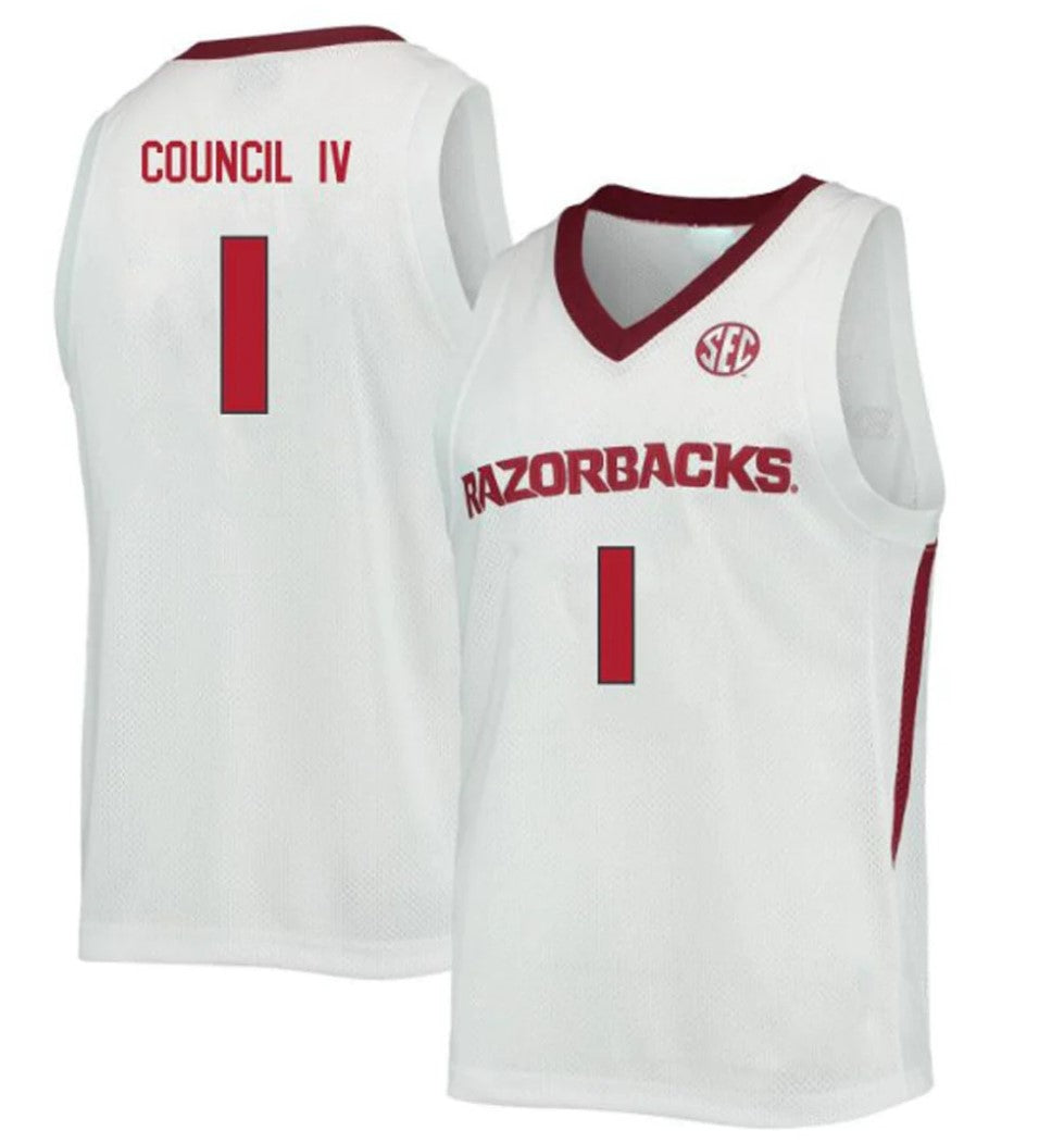Ricky Council IV Jersey Arkansas Razorbacks College Basketball 100 Season #1