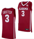 Rylan Griffen Jersey Alabama Crimson Tide College Basketball Crimson #3