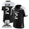 Ryan William Jersey #2 Alabama Crimson 18x-Time National Champions Gothic