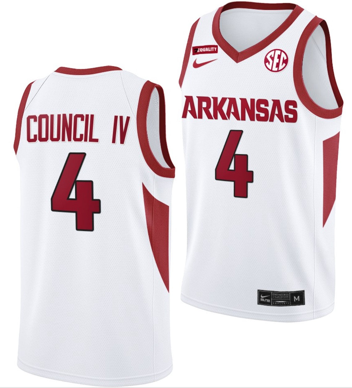 Ricky Council IV Jersey Arkansas Razorbacks College Basketball #4