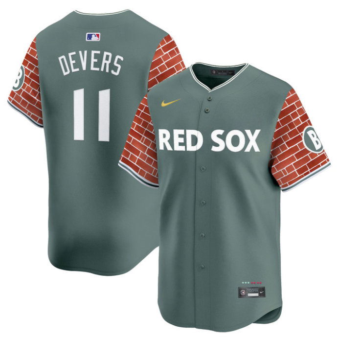 Rafael Devers Jersey #11 Boston Red Sox 2025 Fenway Red Brick Style Vapor Premier Stitched