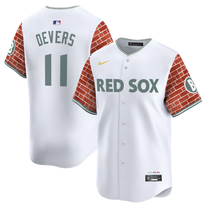 Rafael Devers Jersey #11 Boston Red Sox 2025 Fenway Red Brick Style Vapor Premier Stitched