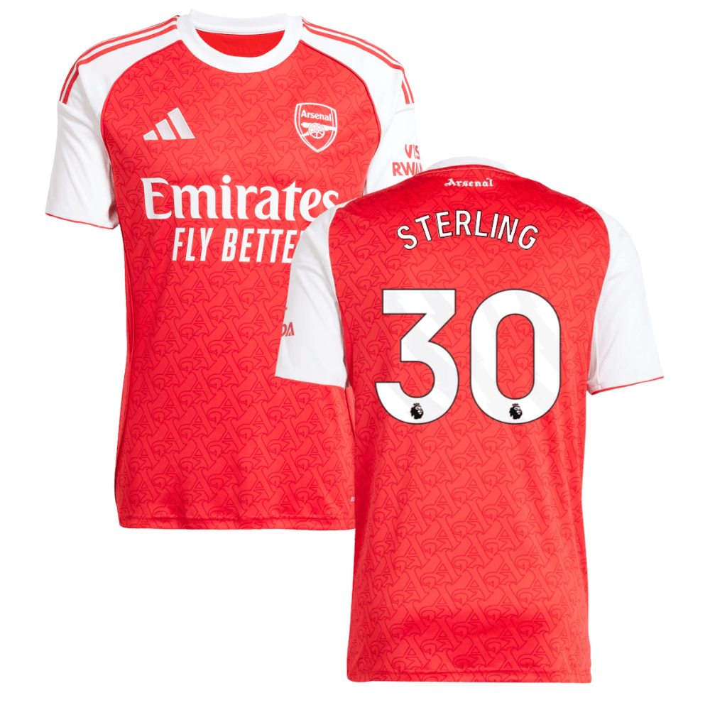 Raheem Sterling #30 Arsenal 2025-26 Home Jersey – Red
