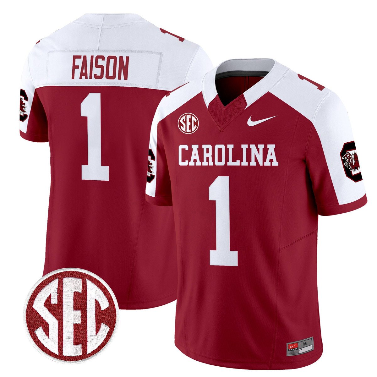 Rahsul Faison Jersey #1 Carolina 1980 Throwback Rebrand 2026 Stitched