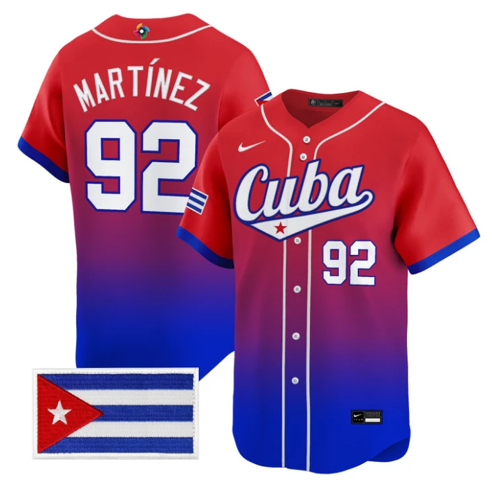 Raidel Martínez Jersey #92 Cuba World Baseball Classic 2026 Stitched