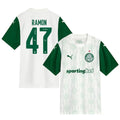 Ramon Riquelme #47 Palmeiras 2025-26 Away Match Jersey – White