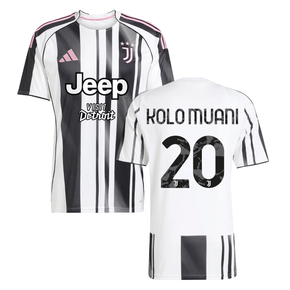 Randal Kolo Muani 20 Juventus 2025-26 Home Men Jersey – White