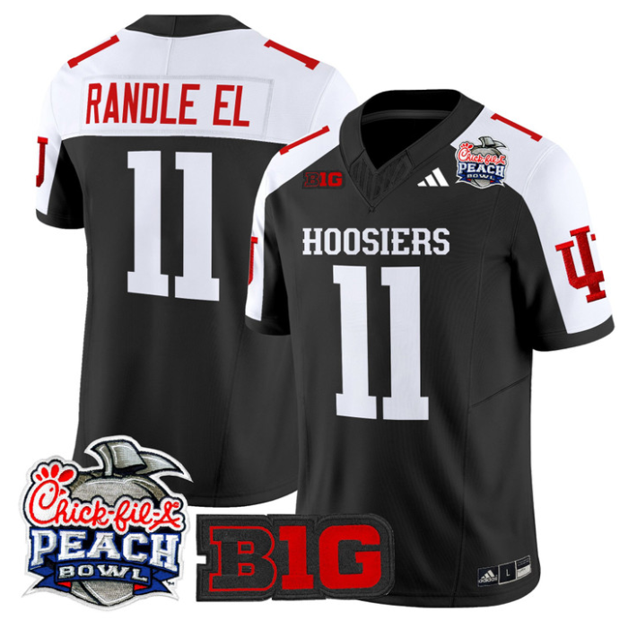 Randle El Jersey #11 Indiana Hoosiers 2026 Peach Bowl Patch Stitched