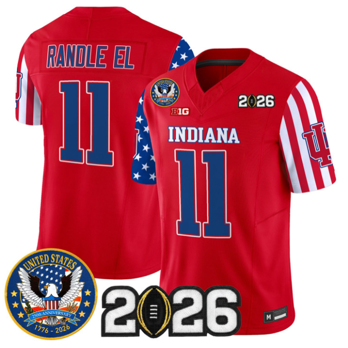 Randle El Jersey #11 Indiana Hoosiers America 250 Edition 2026 CFP Stitched