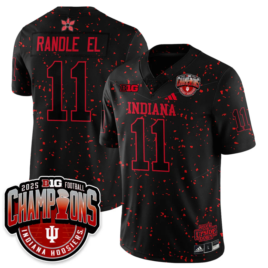Randle El Jersey #11 Indiana Hoosiers Stranger Things Big 10 Champions Stitched