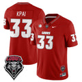 Randolph Kpai Jersey #33 UNM Lobo Football 2025 Stitched