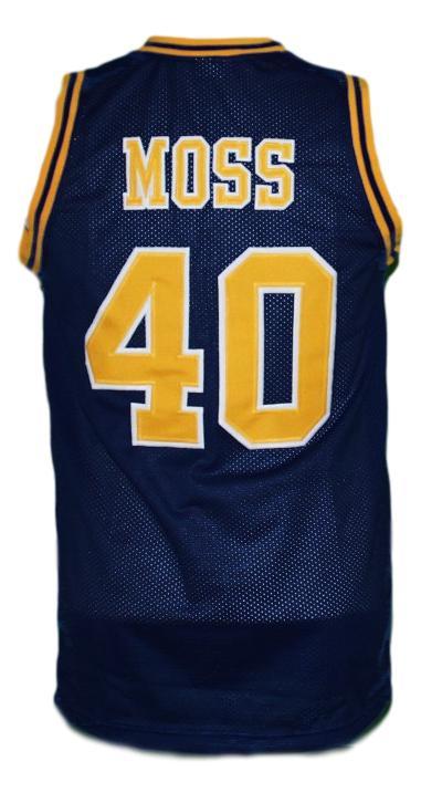 Randy Moss Jersey #40 Dupont High School Basketball Navy Blue