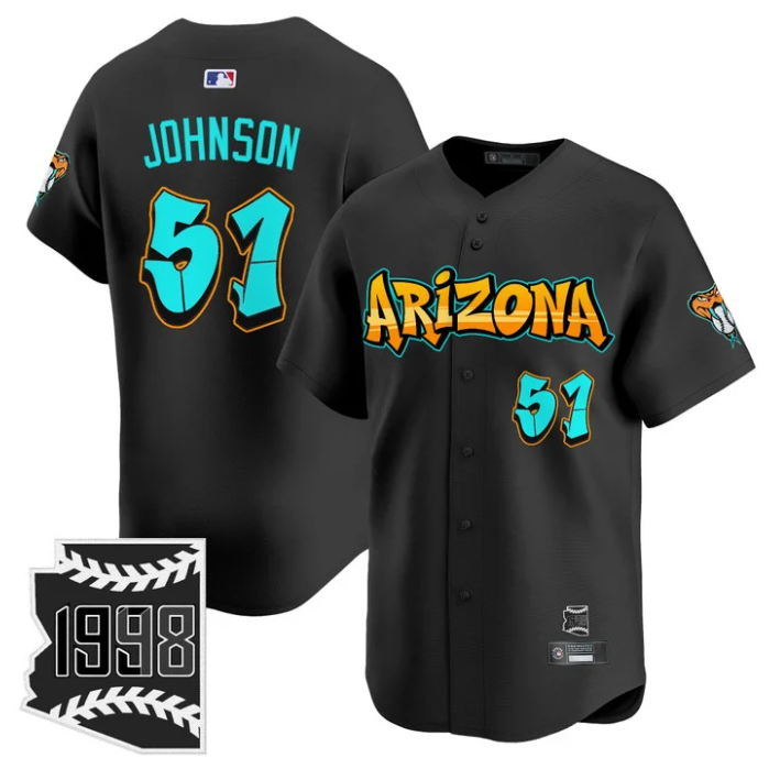Randy Johnson Jersey #51 Arizona Diamondbacks Graffiti Desert Ink Edition