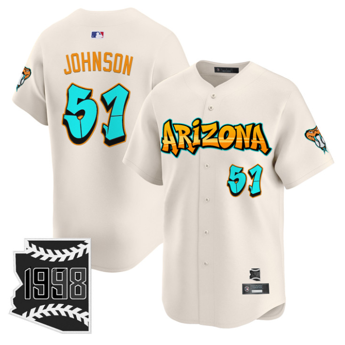 Randy Johnson Jersey #51 Arizona Diamondbacks Graffiti Desert Ink Edition