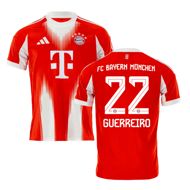 Raphael Guerreiro 22 Bayern Munich 2025-26 Home Jersey – Red