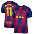 Raphinha #11 FC Barcelona x Ed Sheeran 2025-26 Home Match Jersey – Red blue