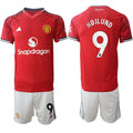 Rasmus Hojlund Jersey #9 Manchester United Red Home 2025-26 Soccer Suit