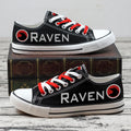 Raven Low Top Canvas Sport Sneakers Shoes For Men Women Fans