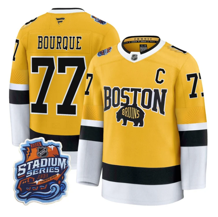 Ray Bourque Jersey #77 Boston Bruins 2026 Stadium Series Premium Stitched