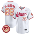 Razorbacks Jersey #26 Arkansas Razorbacks Norm DeBriyn Night Edition Stitched