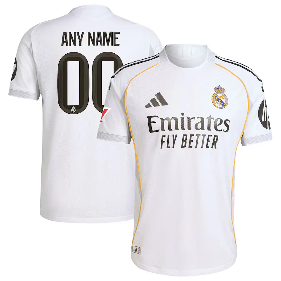 Real Madrid 2025-26 Customize Home Jersey – White