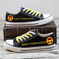 Red Tornado Low Top Canvas Sport Sneakers Shoes For Men Women Fans