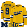 Red Berenson Jersey #9 Michigan Wolverines 2025-26 Premium Stitched Maize