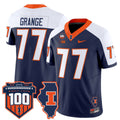 Red Grange Jersey #77 Illinois Fighting 100th Memorial Stadium